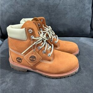 Timberland Light Brown / Orange  Leather Boot